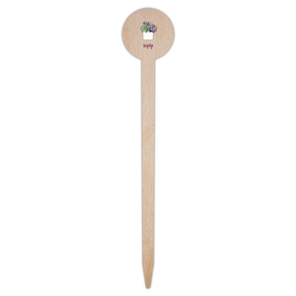 Cactus Wooden 6" Food Pick - Round - Single Pick