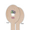 Cactus Wooden Food Pick - Oval - Single Sided - Front & Back