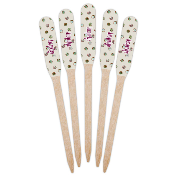 Cactus Wooden Food Pick - Paddle - Fan View