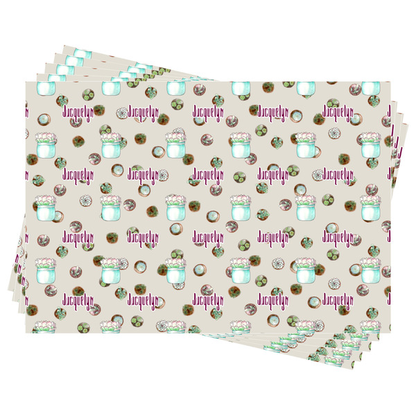 Cactus Wrapping Paper - Front & Back - Sheets Approval