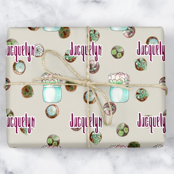 Custom Cactus Wrapping Paper (Personalized)