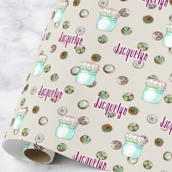 Custom Cactus Wrapping Paper Roll - Large (Personalized)