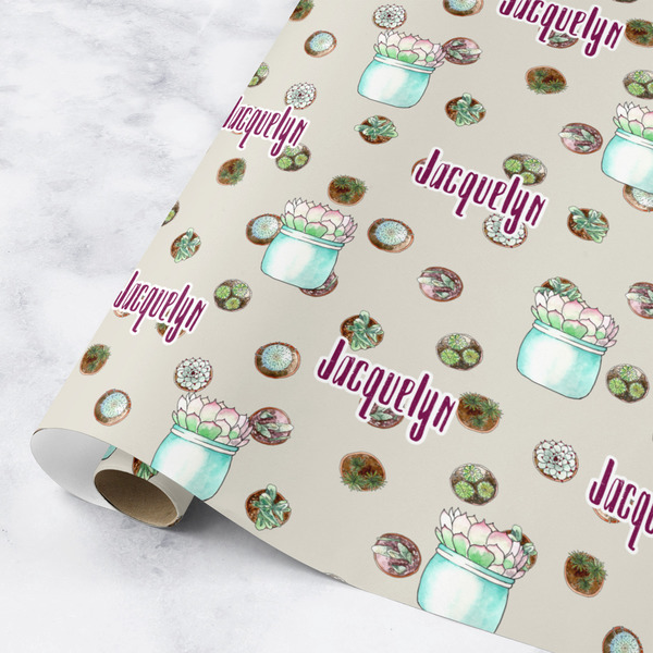 Custom Cactus Wrapping Paper Roll - Medium (Personalized)