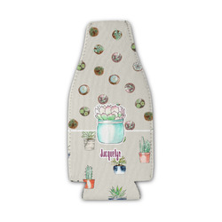 Cactus Zipper Bottle Cooler (Personalized)