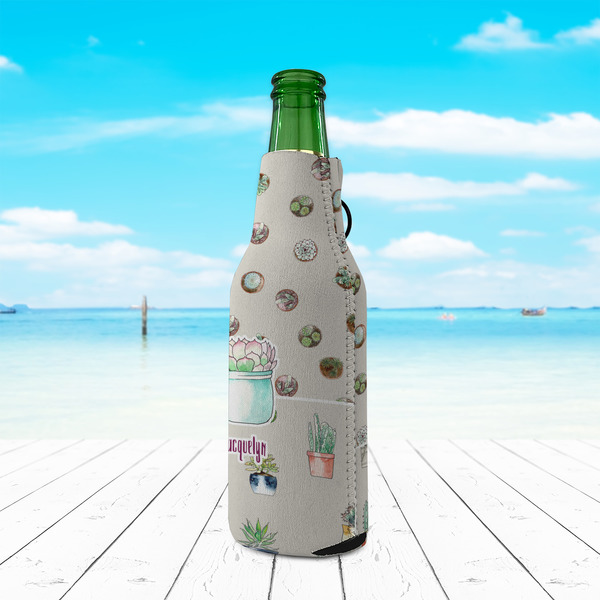 Cactus Zipper Bottle Cooler - LIFESTYLE