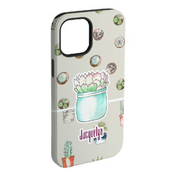 Cactus iPhone Case - Rubber Lined - iPhone 15 Plus (Personalized)