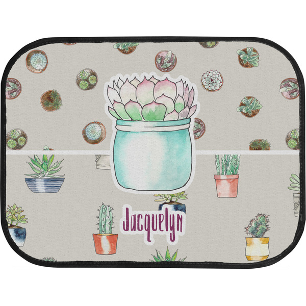 Succulents Back Seat Car Mat