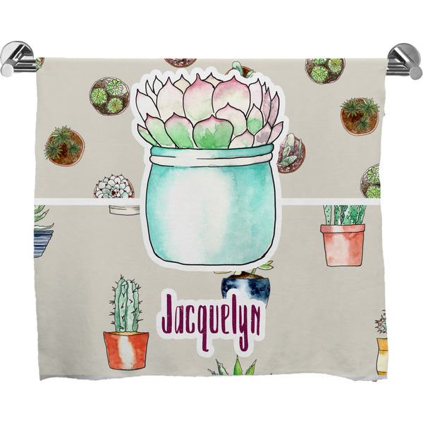 Custom Cactus Bath Towel (Personalized)