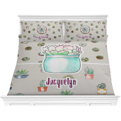 Cactus Comforter Set - King (Personalized)