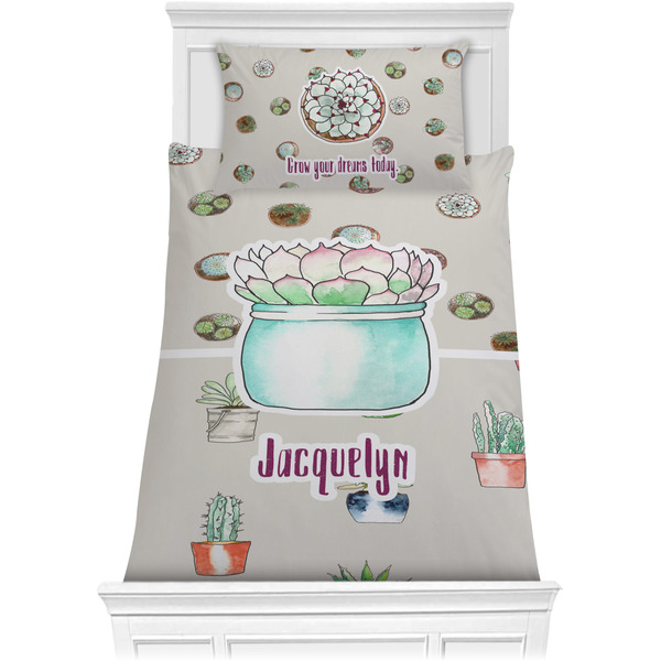 Custom Cactus Comforter Set - Twin (Personalized)