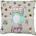 Cactus Faux-Linen Throw Pillow 26" (Personalized)