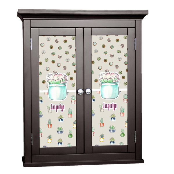 Custom Cactus Cabinet Decal - Small (Personalized)