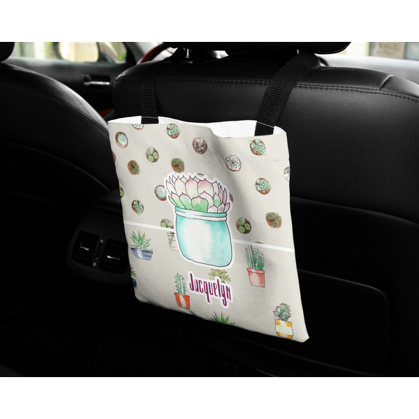 Succulents Car Bag - In Use
