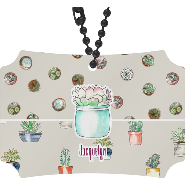 Custom Cactus Rear View Mirror Ornament (Personalized)