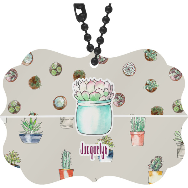 Custom Cactus Rear View Mirror Charm (Personalized)