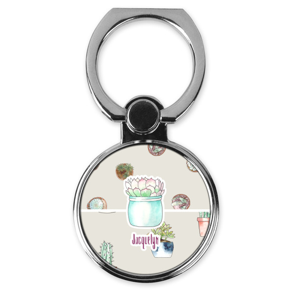 Custom Cactus Cell Phone Ring Stand & Holder (Personalized)