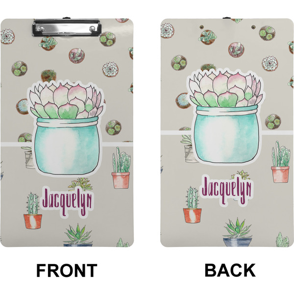 Succulents Clipboard (Legal) (Front + Back)
