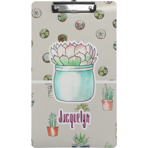 Custom Cactus Clipboard (Legal Size) (Personalized)