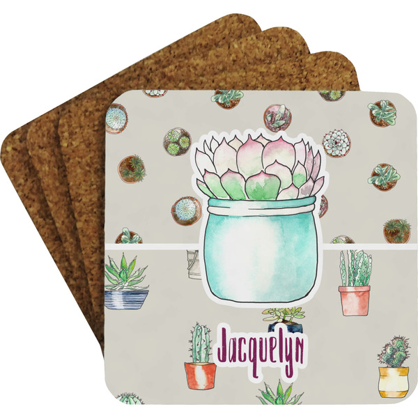 Succulents Coaster Set (Personalized)