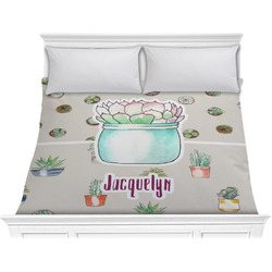 Cactus Comforter - King (Personalized)