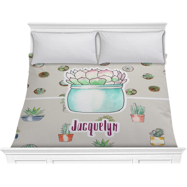 Custom Cactus Comforter - King (Personalized)