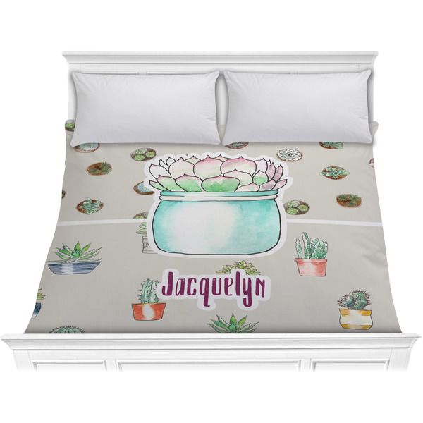 Custom Cactus Comforter - King (Personalized)