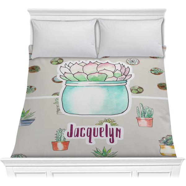 Custom Cactus Comforter - Full / Queen (Personalized)