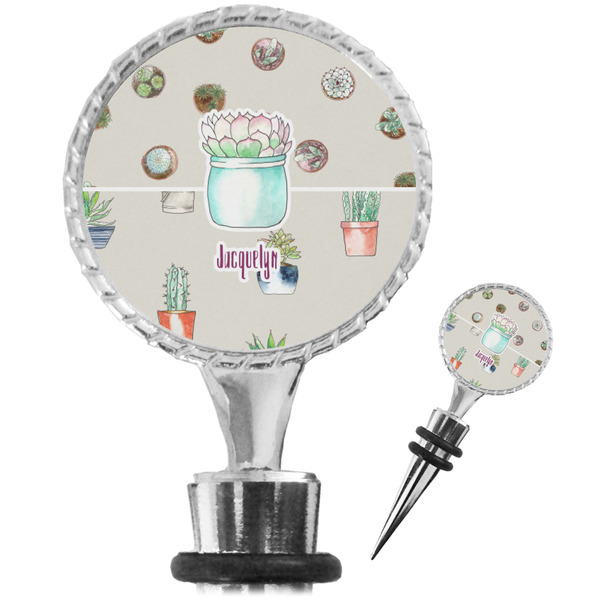 Custom Cactus Wine Bottle Stopper (Personalized)