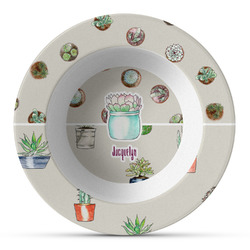 Cactus Plastic Bowl - Microwave Safe - Composite Polymer (Personalized)
