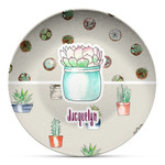 Cactus Microwave Safe Plastic Plate - Composite Polymer (Personalized)