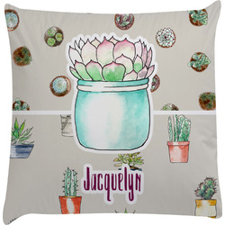 Cactus Decorative Pillow Case (Personalized)