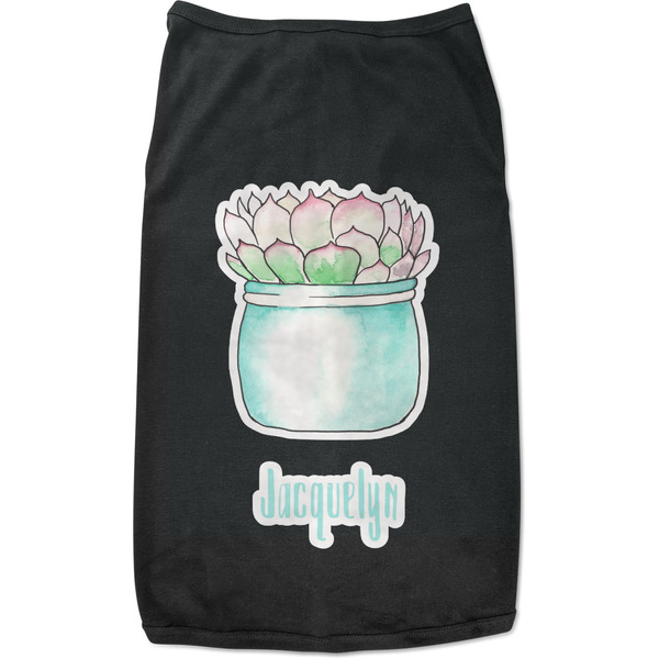 Custom Cactus Black Pet Shirt - L (Personalized)
