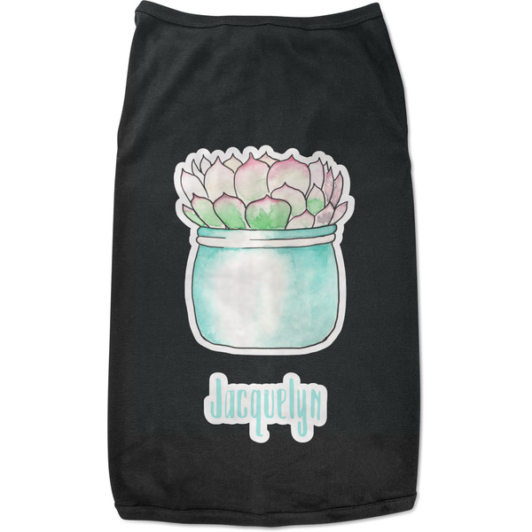 Custom Cactus Black Pet Shirt - XL (Personalized)