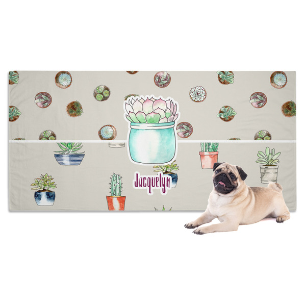 Custom Cactus Dog Towel (Personalized)