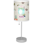 Cactus 7" Drum Lamp with Shade Linen (Personalized)