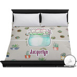 Cactus Duvet Cover - King (Personalized)