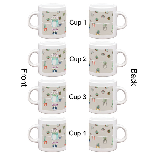 Succulents Espresso Cup Set of 4 - Apvl