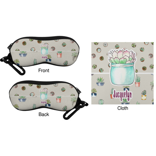 Succulents Eyeglass Case & Cloth (Approval)