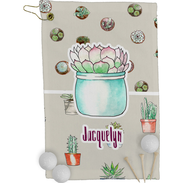 Succulents Golf Towel (Personalized)