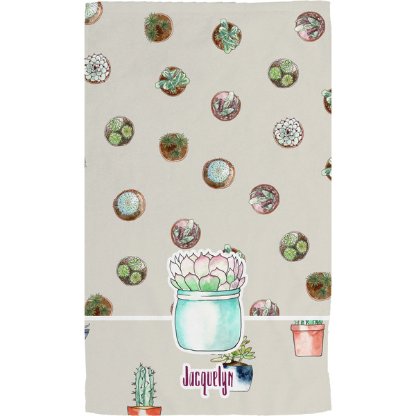 Succulents Hand Towel (Personalized) Full
