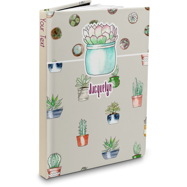 Custom Cactus Hardbound Journal - 5.75" x 8" (Personalized)