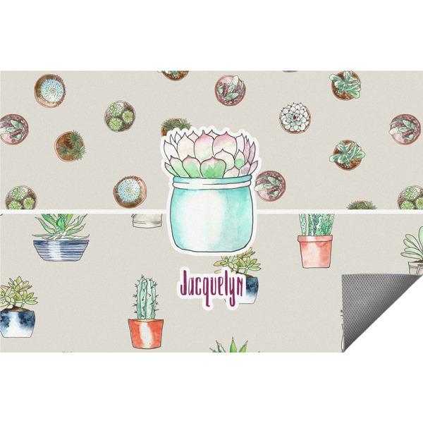 Custom Cactus Indoor / Outdoor Rug - 3'x5' (Personalized)