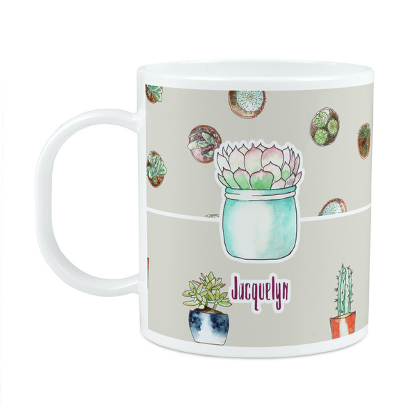 Custom Cactus Plastic Kids Mug (Personalized)