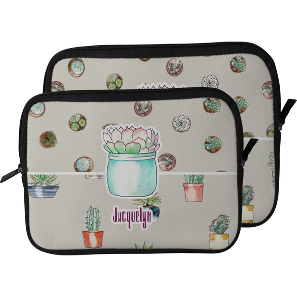 Succulents Laptop Sleeve (Size Comparison)
