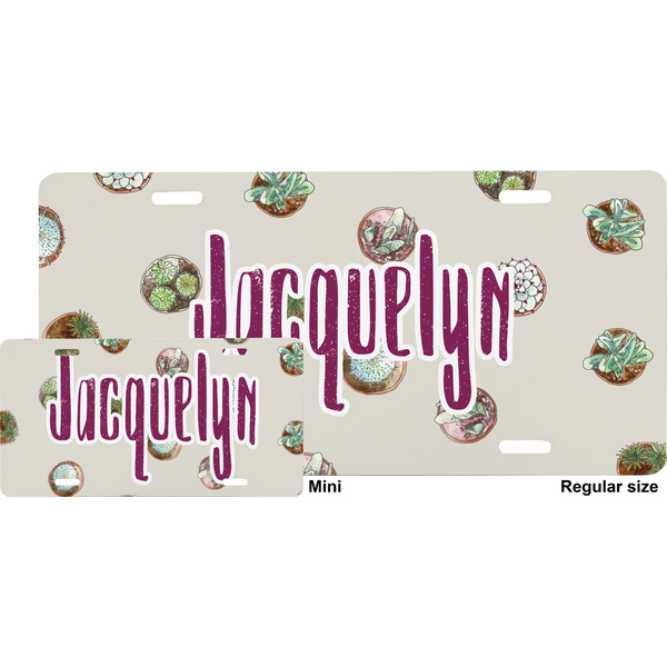 Succulents License Plate (Sizes)