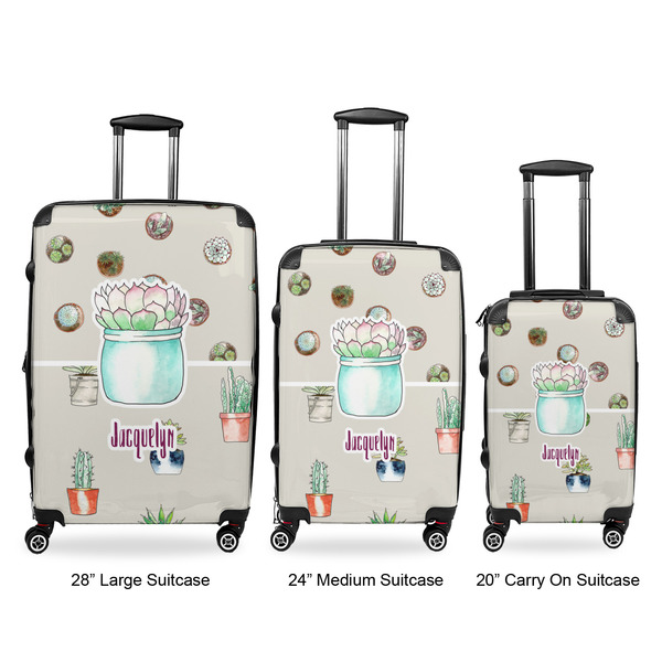 Succulents Luggage Bags all sizes - With Handle