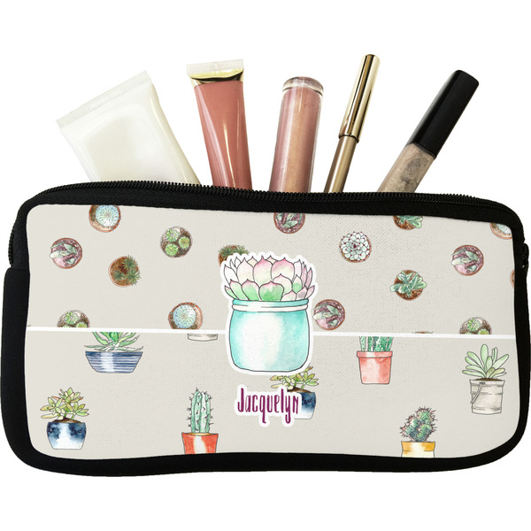 Custom Cactus Makeup / Cosmetic Bag (Personalized)