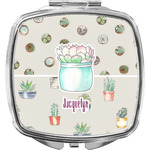 Cactus Compact Makeup Mirror (Personalized)