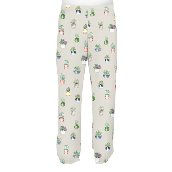 Succulents Men's Pjs Back - on model