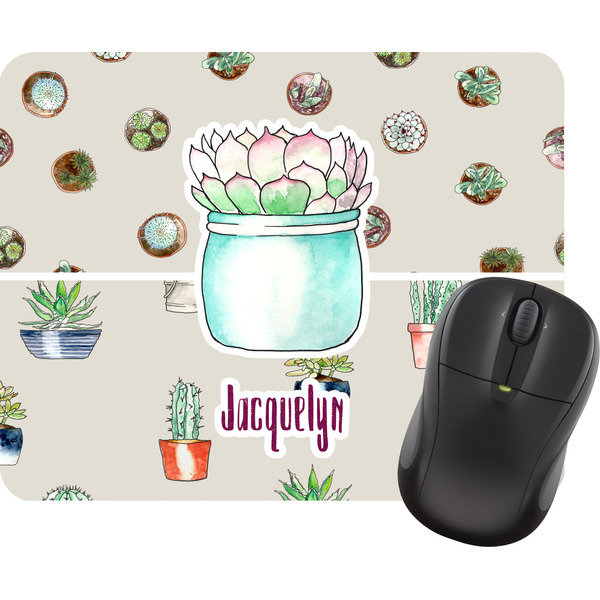 Custom Cactus Rectangular Mouse Pad (Personalized)